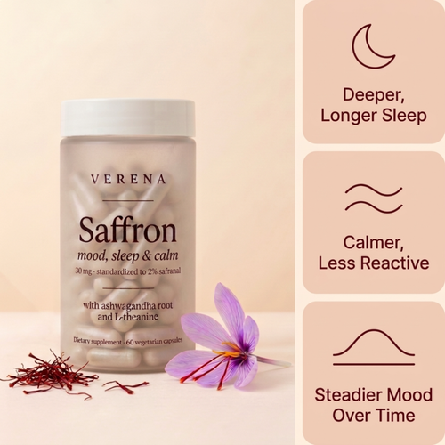 Verena Saffron Capsules To Support Mood And Sleep
